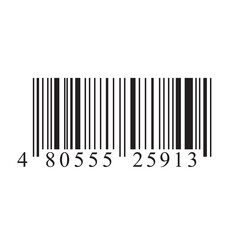 Bar code icon isolated on white background. Trendy barcode concept for web site, app, label and sticker. Bar code vector illustration