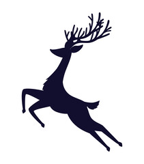 nice reindeer silhoutte