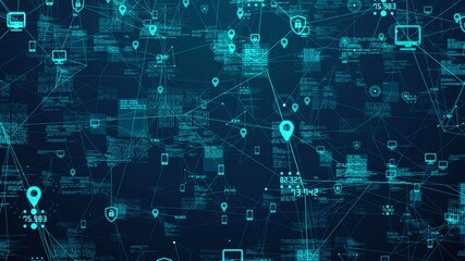 Social media data mining cyber security network protection digital information - Powered by Adobe