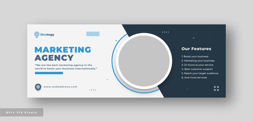 Digital marketing agency facebook cover web banner	