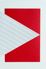 striped paper cardboard triangles
