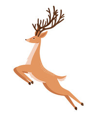 Fototapeta na wymiar cute reindeer icon