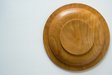 bottom of a wooden plate