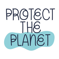 ecological lettering design