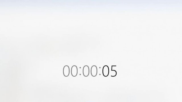 Point of View of Count Up Timer. Device Screen View of Time Passing By. Computer Display of Countup Timing.