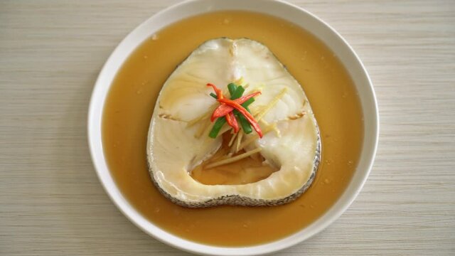 Steamed Cod Fish with Soy Sauce