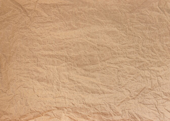 Crumpled and wrinkled kraft paper. Used for background and texture.
