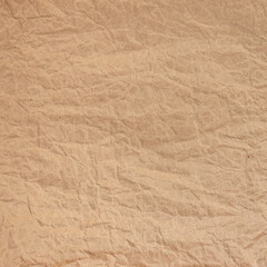  Crumpled and wrinkled kraft paper. Used for background and texture.