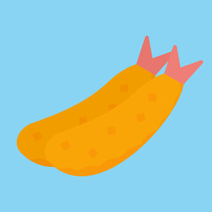 Clip art of fried shrimp