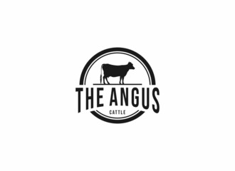 the angus logo inspiration Vector illustration concept in white backgroung
