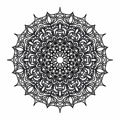 Fototapeta na wymiar Vector round abstract circle. Mandala style.