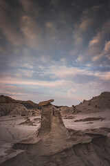 Rock Mushrooms, Unusual Place on Earth in Bisti Badlands, New Mexico, Usa