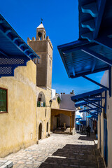 View of the traditional medina quarter (Old city) of the city of Sousse (or Soussa) located 140 km...