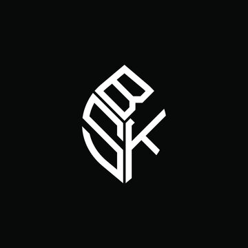 BSK letter logo creative design. BSK unique design
