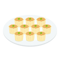 焼売のイラスト