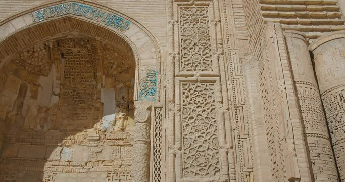 Bukhara city, Uzbekistan Magoki Attari Mosque. Medieval column domed mosque of the IX century. The oldest in Bukhara. Silk Road Central Asia 10 of 30