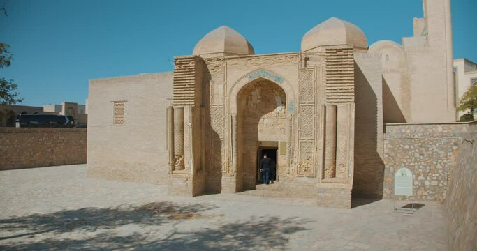 Bukhara city, Uzbekistan Magoki Attari Mosque. Medieval column domed mosque of the IX century. The oldest in Bukhara. Silk Road Central Asia 24 of 30