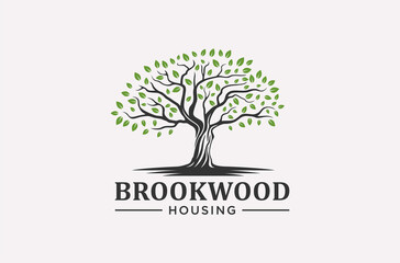 Obraz premium root or tree logo design