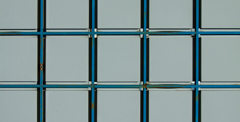 Glass block pattern. Aquamarine color