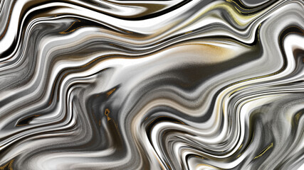 Obraz premium Illustration of black marbling with a gold glitter texture.