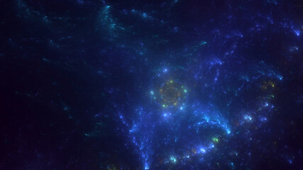 Fototapeta premium 3D rendering abstract multicolor fractal light background