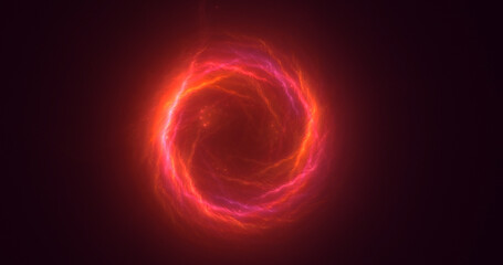 3D rendering abstract multicolor fractal light background