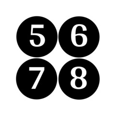 illustration of a set of numbers
