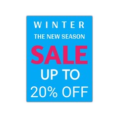 Winter season sale upto 20 percent sticker level buttom