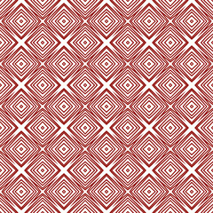 Medallion seamless pattern. Maroon symmetrical