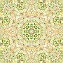 Abstract seamless pattern with geometric elements structure.