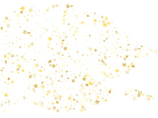 Magic gold sparkle texture vector star background.