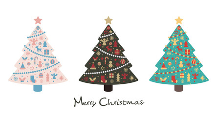 クリスマスツリーのイラスト