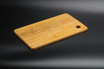Wooden board for kitchen isolated