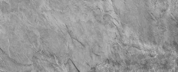 Panorama black wall slate texture rough background, dark concrete floor or old grunge background.