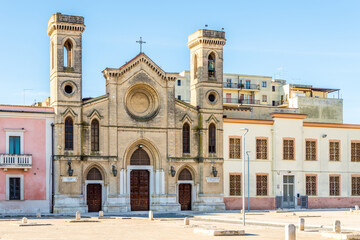 View at the Church of San Domenico in the streets of Cerignola - Italy