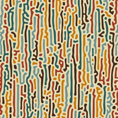 Abstract organic shapes background, natural maze labyrinth, reaction diffusion pattern, seamless vector pattern
