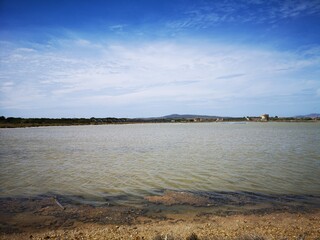 Sardinien Spiaggia le Saline mit Torre delle Saline