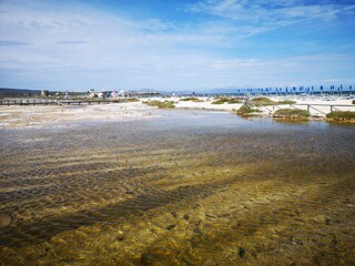Sardinien Spiaggia le Saline mit Torre delle Saline