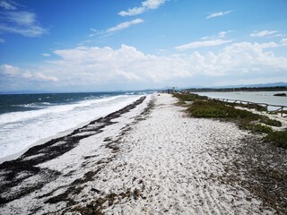 Sardinien Spiaggia le Saline mit Torre delle Saline