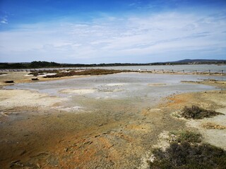 Sardinien Spiaggia le Saline mit Torre delle Saline
