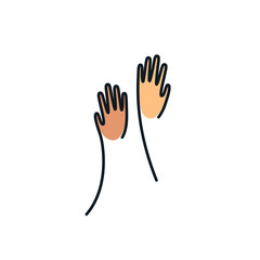 High five icon simple illustration