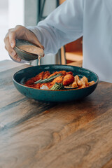 chef preparing food