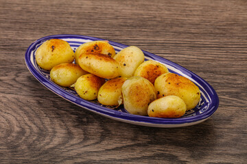 Roasted baby potato in the bowl