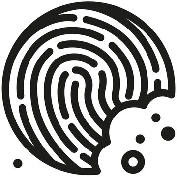 GDPR / DSGVO Cookie Fingerprint Icon
