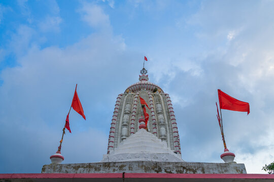 Beautiful view of Jagannath Temple, The Jagannath temple is on top of a small hillock, in Ranchi, Jharkhand, India.
