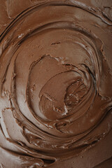 Background of a dark melted chocolate