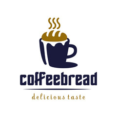 Logo Coffee Bread For Cafe Restaurant Beverages And Food