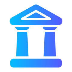 museum gradient icon