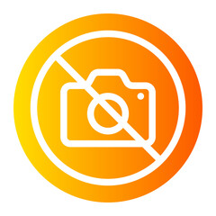 no photo gradient icon