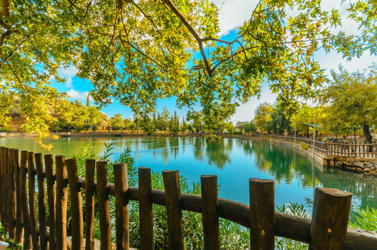Zaros lake or Votomos, the artificial lake situated on the southern slopes of Psiloritis in short distance from Zaros village.
